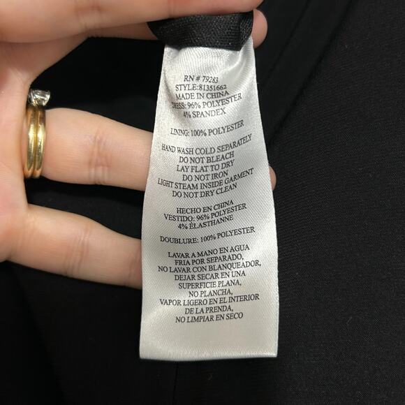 Alex Evenings Embellished Sleeveless Maxi Dress NWT Womens Sz 18 Black Side Slit - Picture 8 of 8